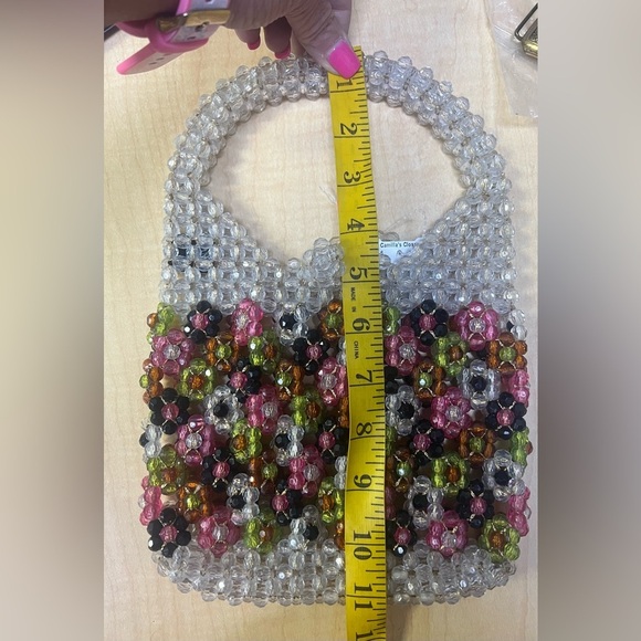 Vintage Saks Fifth Avenue Beaded Purse - Italian Beaded Evening Purse- Rare Find - Picture 3 of 13